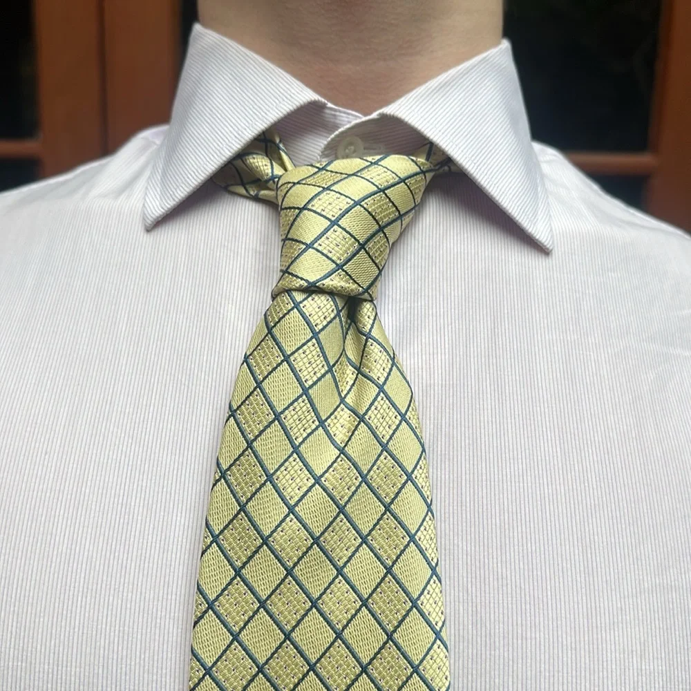 Vintage Paco Rabanne Paris yellow Men’s tie